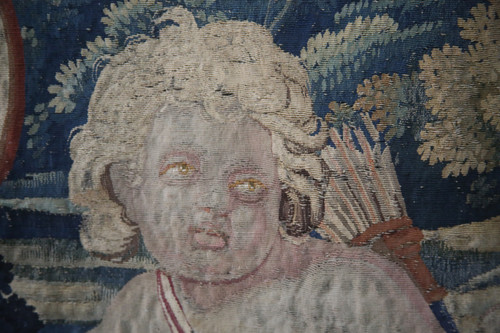 Important tapestry, Apollo Et Cupidon, Atelier du Faubourg St Marcel, circa 1635-1650