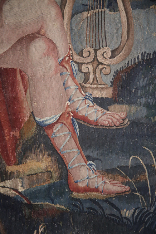 Important tapestry, Apollo Et Cupidon, Atelier du Faubourg St Marcel, circa 1635-1650