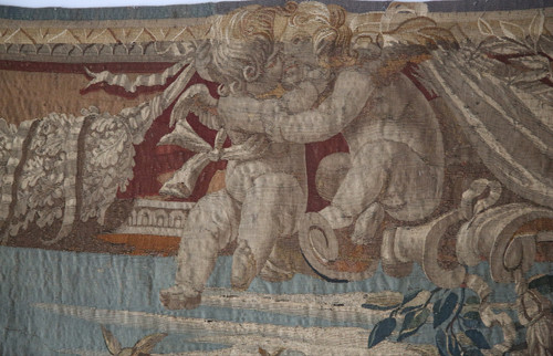 Important tapestry, Apollo Et Cupidon, Atelier du Faubourg St Marcel, circa 1635-1650