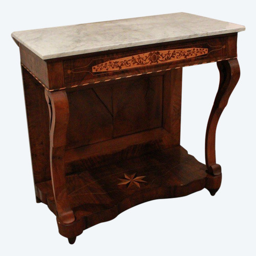 Italian walnut console in the Charles X style f... | Antikeo