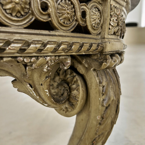 Napoleon III period Louis XVI lacquered console table