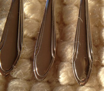 12 silver plated cake forks from the 50's ERCUIS silverware