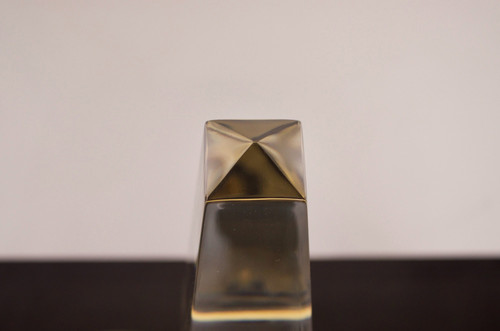 Obelisk" lamp in lucite.