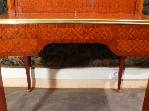 Marquetry system desk.