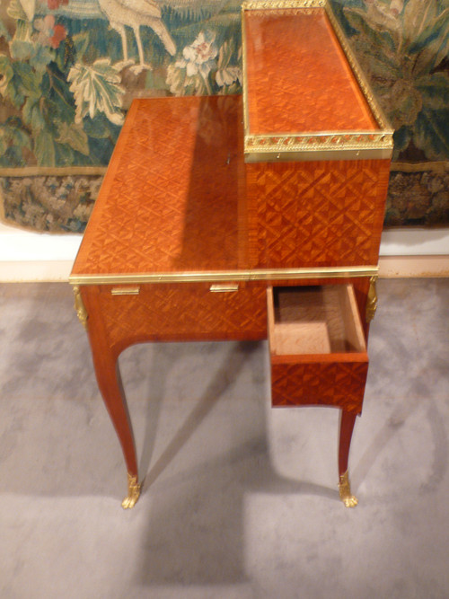 Marquetry system desk.