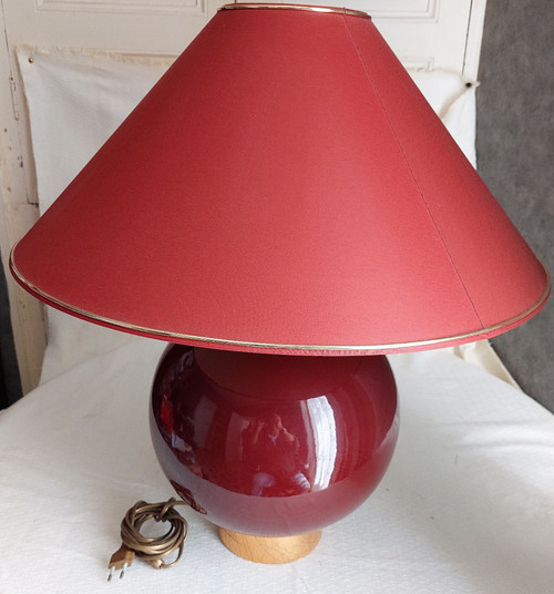 Lampe L.Drummer mit ihrem Lampenschirm Jahr 1950/1970