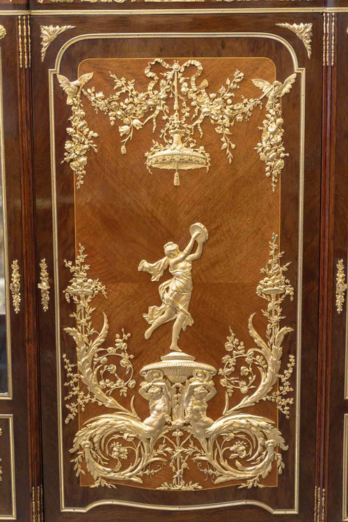 Attributed to François Linke Une Vitrine De Style Louis XVI époque 19ème Siècle