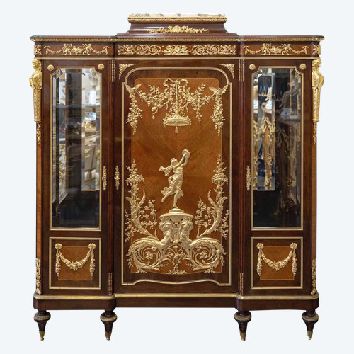 Attributed to François Linke Une Vitrine De Style Louis XVI époque 19ème Siècle