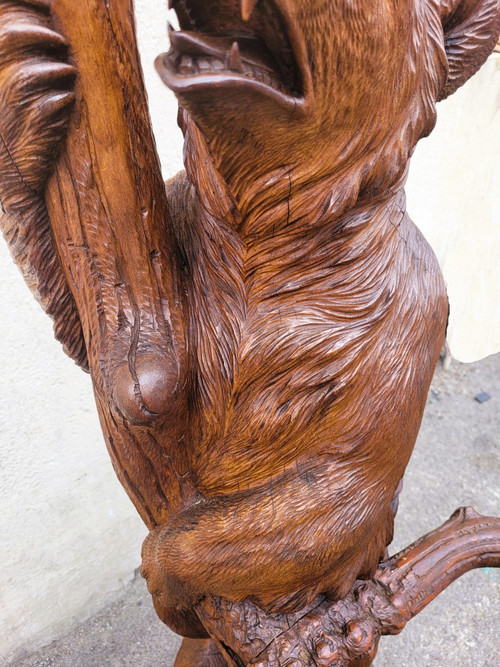 Bear coat rack, Black Forest, Late 19th Early 20th Century