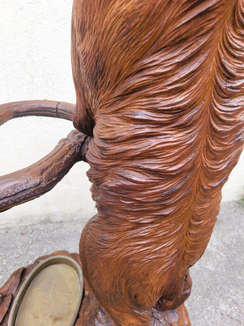 Bear coat rack, Black Forest, Late 19th Early 20th Century