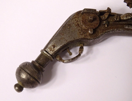 Miniature Wrought Iron Wheel Gun Nuremberg Workshops Germany 16th century