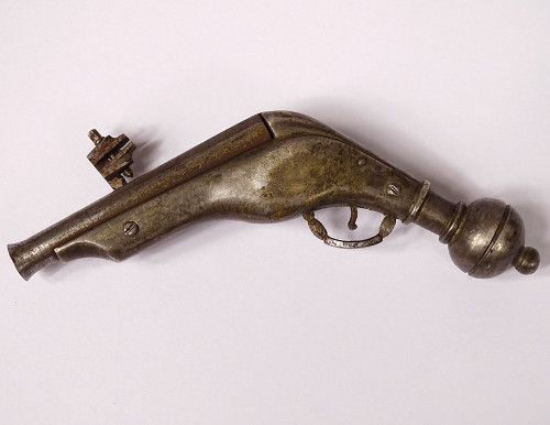 Miniature Wrought Iron Wheel Gun Nuremberg Workshops Germany 16th century