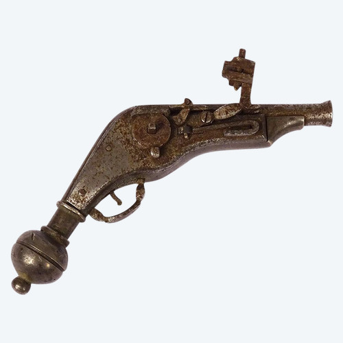 Miniature Wrought Iron Wheel Gun Nuremberg Workshops Germany 16th century