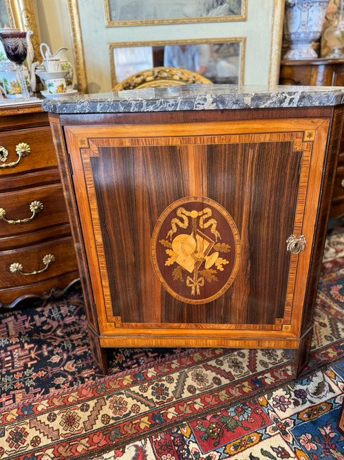 Pair of 18th century Louis XVI corner cupboards