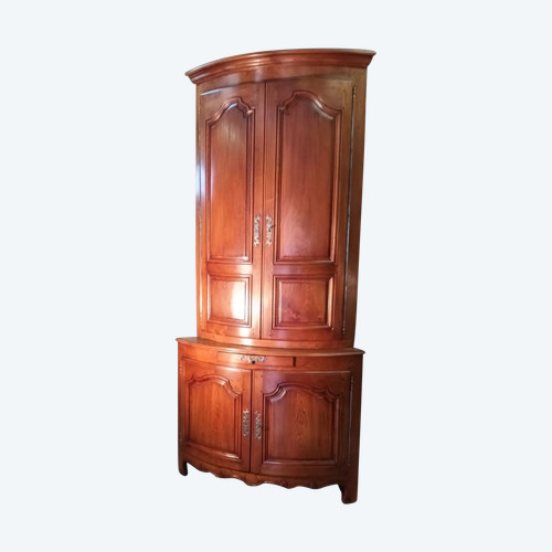 Large Louis XV 18th century corner cabinet