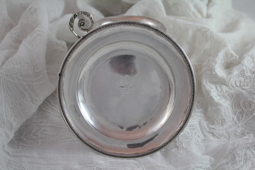 Solid silver cup and saucer 'Vieillard' hallmark, big guarantee Paris (1819-1838)