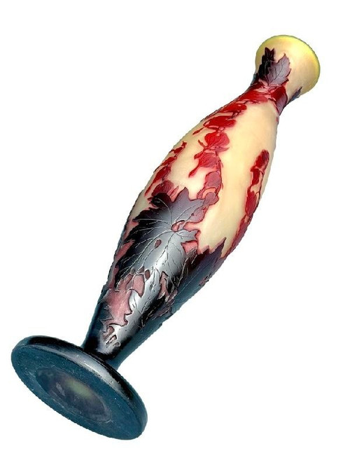 Emile Gallé Large Vase "Heart Of Mary"