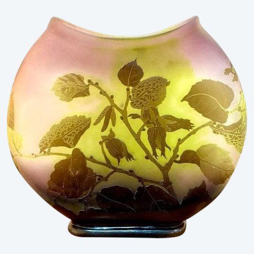 Emile Gallé Vase „Aux Noisettes“