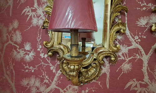 Pair of 19th century wall lights 78cm x 38 cm