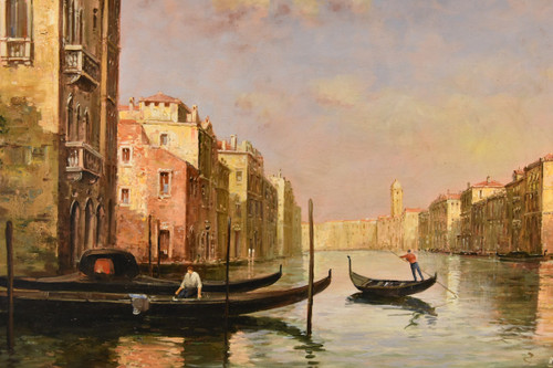 View Of Venice With The Grand Canal, Antoine Bouvard (l'isere 1875 - Paris 1957) 