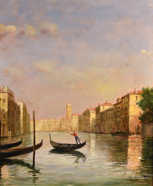 View Of Venice With The Grand Canal, Antoine Bouvard (l'isere 1875 - Paris 1957) 