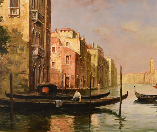 View Of Venice With The Grand Canal, Antoine Bouvard (l'isere 1875 - Paris 1957) 