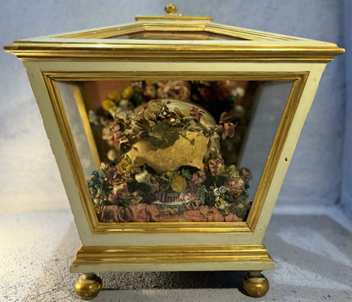  Reliquary Hunting From The Saint Ursula Society Of Cologne - Late 18th Century