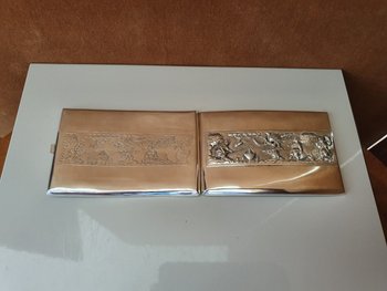 Etui à Cigarettes, Argent Massif, Indochine , Début XX°.