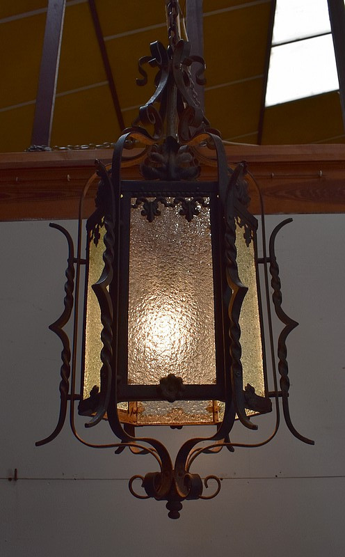 Natural Wrought Iron Lantern - Late 19th century