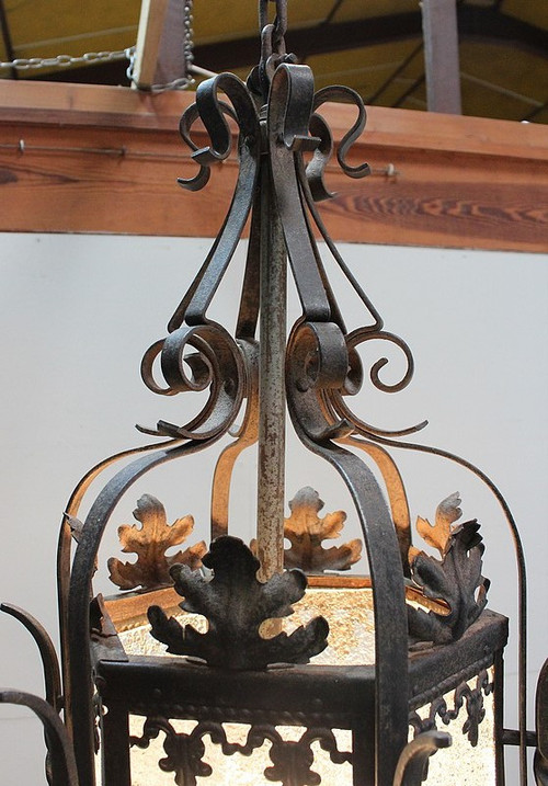 Natural Wrought Iron Lantern - Late 19th century