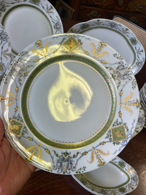 Haviland Pour Le Vase étrusque - Service De Table En Porcelaine 53 Pièces