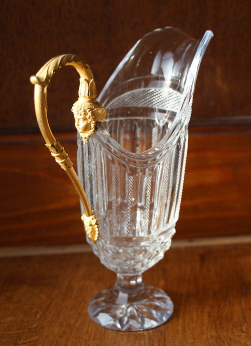 Crystal And Gilt Bronze Pourer Early 19th Century