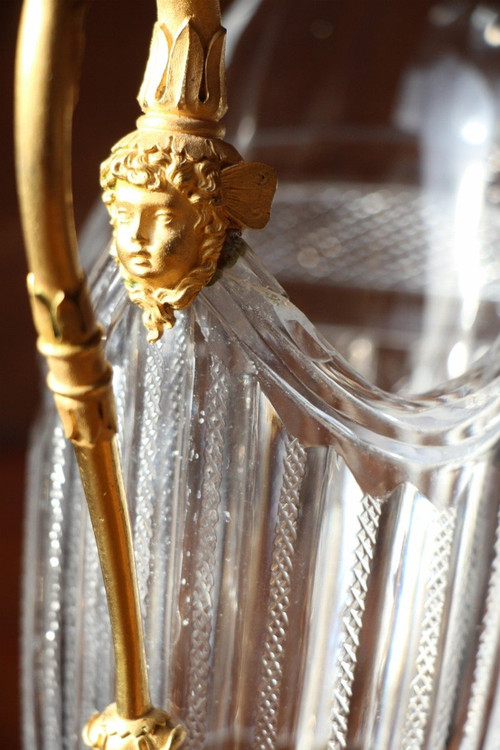 Crystal And Gilt Bronze Pourer Early 19th Century