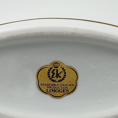 Vaso in porcellana Gogeous degli anni '70 di R. Ortol per Limoges. Prodotto in Francia