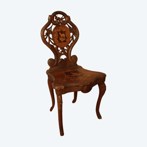 Chaise Foret Noire , German or Swiss work, 19th century