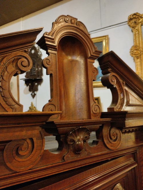 Cabinet - Neo-renaissance - Walnut - Bronze - V. 1880.