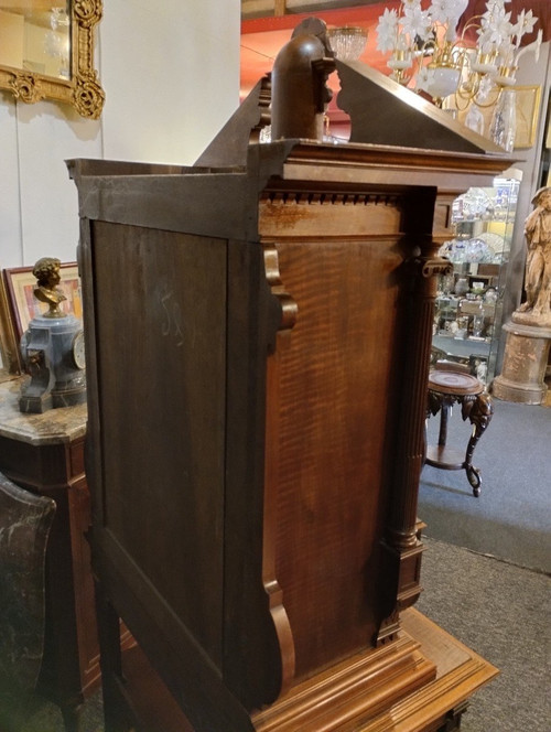 Cabinet - Neo-renaissance - Walnut - Bronze - V. 1880.