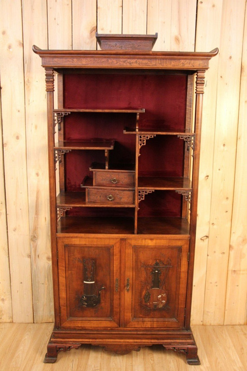 Japanese Collector's Cabinet Attributed To Viardot