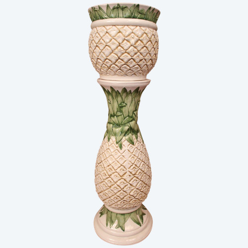 Column With Its Earthenware Pot Cover, Pineapple Model