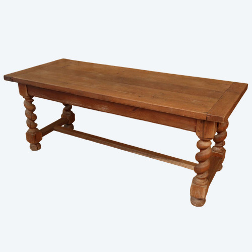 Large Farm Table Twisted Legs