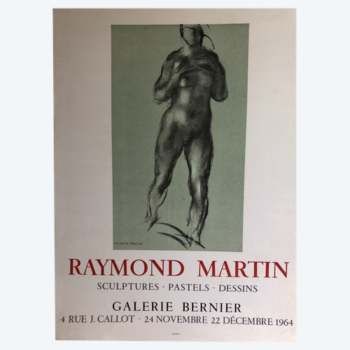 Poster Raymond Martin Galerie Bernier Paris 1964