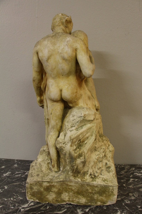 large preparatory sculpture by alfred finot for the vase