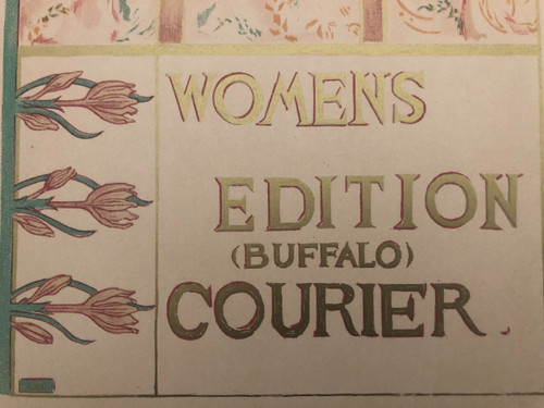 Woman edition Buffalo courier poster Maitres de l'affiche 1897