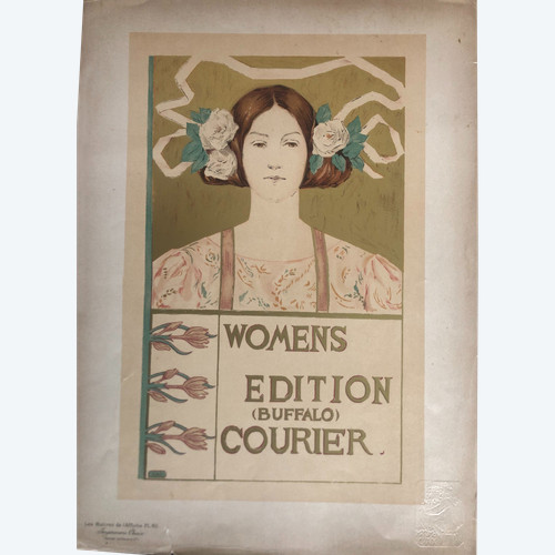 Woman edition Buffalo courier poster Maitres de l'affiche 1897