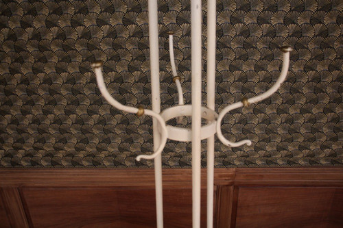 Late 19th Century Cast Iron Coat Rack From a Bar Restaurant