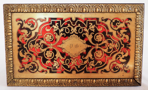 Vervelle Aîné: Boulle marquetry tea caddy, 19th century circa 1840 - 1850