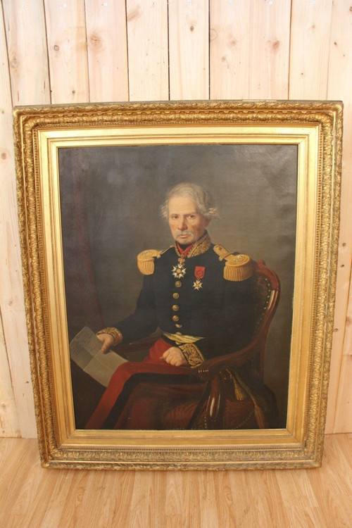 Huge Portrait Of Baron Général Gorsse, Deputy And Mayor Of Albi 1853