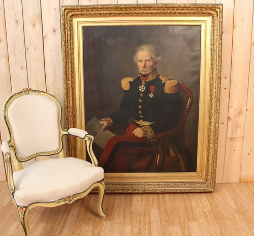 Huge Portrait Of Baron Général Gorsse, Deputy And Mayor Of Albi 1853