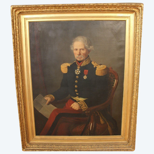 Huge Portrait Of Baron Général Gorsse, Deputy And Mayor Of Albi 1853