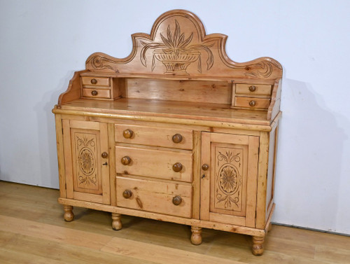 Pine sideboard enfilade, Wales - 1920